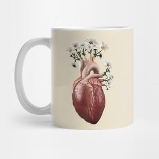 Heart and daises Mug